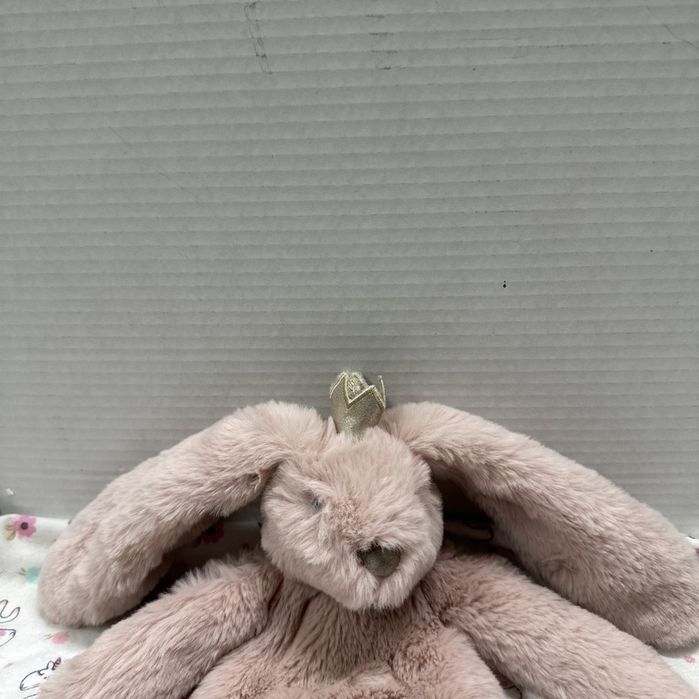 MUD PIE ** PRINCESS PLUSH (Ella The Bunny)  WOOBIE 14" Gently Used ~ Floppy Ears - Picture 2 of 11